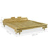 Aki Kagu -  Bed Frame Bamboo 180x200 cm 6FT Super King